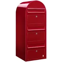 Bobi Boites aux lettres Trio 3001 Rouge vif