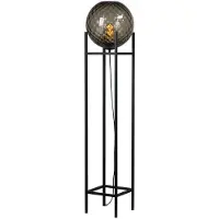 Masterlight Lampadaire Baloton avec verre strié