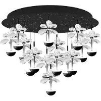 Eglo Plafonnier noir Pianopoli 2, diamètre 50 cm