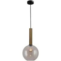 Masterlight Lampe suspendue Ø 25cm Bella 2 Laiton antique avec verre doré