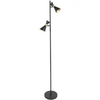 Steinhauer Lampadaire design Preto noir avec or