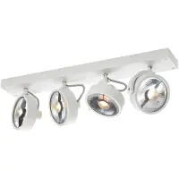 SLV Spot de plafond Kalu 4 lumières blanc