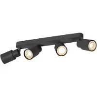 SLV PURI 2.0 Tube, applique murale et plafonnier, long, 4 x max. 6W GU10, noir 1008344