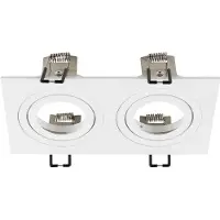 SLV Anneau encastré blanc New Tria 155 rectangulaire