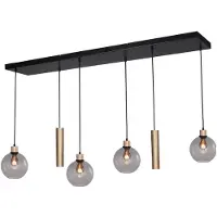 Masterlight Lampe suspendue Lazise 4x Ø 20cm et 2x GU10 or