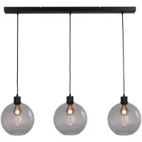 Masterlight Lampe suspendue Lazise 3x Ø 25cm noir