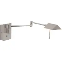 Steinhauer Lampe de lecture murale en acier inoxydable Retina