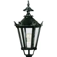 Ks Verlichting Nostalgic lantern lamp Bergum K7C avec couronnes - noir