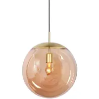 Steinhauer Suspension Bollique Sphère d’or avec verre ambré