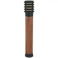 Franssen Lampe de terrasse rurale Selhalm 85cm noir avec bois