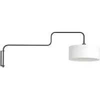 Steinhauer Applique murale Bloeba noir avec capuche blanche