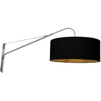 Steinhauer Applique murale Elegant Classy métal avec abat-jour noir
