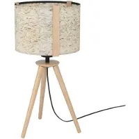 Stars of Light Lampe de table Trépied Hontongas bois avec teinte beige