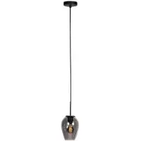 Mexlite - suspension - HaloSwap - noir - verre verre fumé - lampe de lit - E27 - 4290ZW