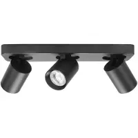 Highlight Spot triple en saillie Oliver noir mat