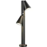 SLV Éclairage de chemin T-Tube 70 Pole 70cm noir double avec capteur