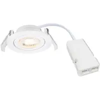 Nordlux 2510300101 Monolo 1-Kit Spot encastrable LED 4,8 W Dimmable Blanc chaud Blanc