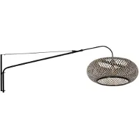 Steinhauer Applique murale Elegant Classy avec rotin et capot noir
