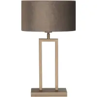 Highlight Lampe de table design Monza bronze cuivré 53cm