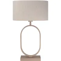 Highlight Lampe de table Verona brun sable 48cm