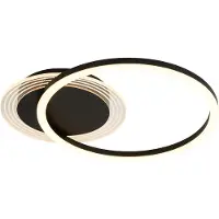 Searchlight Plafonnier Contour Noir Simple