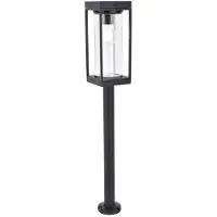 Lutec Lampe de jardin au sol Flair Black Solar