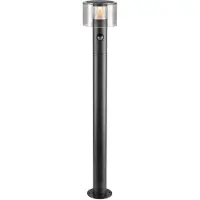 SLV Lampe de jardin Taha 90cm noir avec capteur