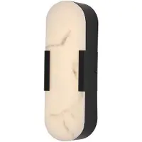 Searchlight Applique murale Opaline noir 35cm