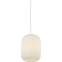 Searchlight Suspension Pearl noir avec verre blanc
