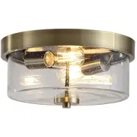 Searchlight Plafonnier Preston Laiton antique