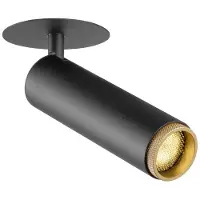 SLV Spot encastré Grip! M noir avec or 3000K
