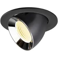 SLV Spot encastré Numinos Gimble L noir/chrome 3000K - 55 deg