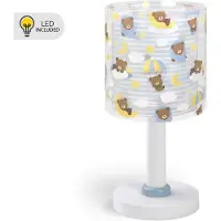 DALBER Lampe de table pour chambre d’enfant Baby Teddy bleu