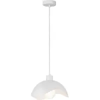Masterlight Lampe pendante de conception Volta Ø30cm - ondulé - blanc