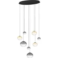 Stars of Light Lampe suspendue Pantoja Ovale noir