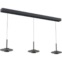 Artdelight Lumière suspendue LED pour salle à manger Madison Noir