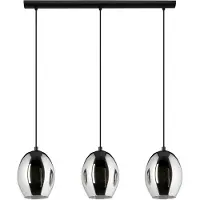 Eglo Lampe pendante à 3 lampes Cadaques Noir