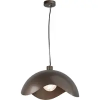 Masterlight Lampe pendante de conception Volta Ø50cm - ondulé - cacao