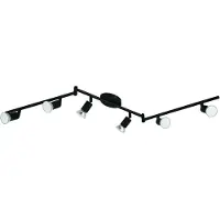 Eglo Lampe de plafond Buzz-Led Noir à 6 lumières