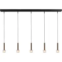 Masterlight Lampe suspendue à 5 lumières Fabro LED - Cuivre ancien