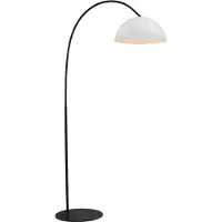 Masterlight Lampadaire Industria 186 blanc avec du noir