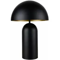 Artdelight Lampe de table Best Ø 25cm noir avec or