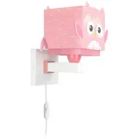 DALBER Veilleuse murale Pink Owl