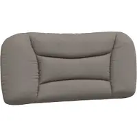 vidaXL Coussin de tête de lit "Hvar" Taupe 90 cm Tissu