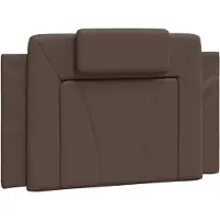 vidaXL Coussin de tête de lit "Viana" brun 80 cm similicuir