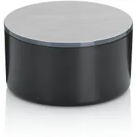 kela Tilda boîte à cosmétiques avec miroir, diamètre 13,5 x 7 cm, noir