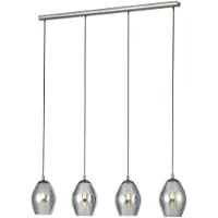 Eglo Lampe suspendue en verre Estanys 4 lumières