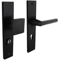 Intersteel Quincaillerie de porte avant PC 55mm Vurano Protection contre la traction du noyau noir