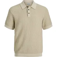 Jack & Jones Lukingsley Plus Size Short Sleeve Polo Beige 2XL / Regular Homme