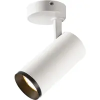SLV NUMINOS SPOT Indoor LED plafonnier apparent DALI Dimension : 18,5 x 16,5 x 8,5 cm, couleur : blanc/noir, température de couleur : 2700 Kelvin, angle de rayonnement : 24 degrés